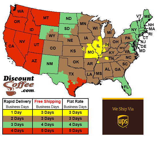 Discount Coffee Time in Transit Map