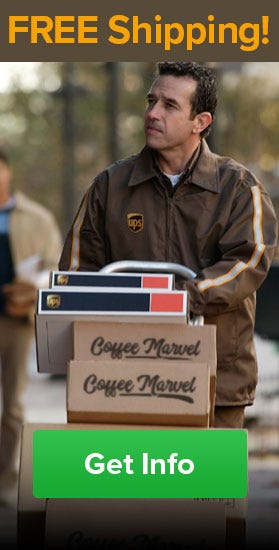 Coffee Marvel Free Shipping USA, UPS, USPS, FedEx, delivered to your door.