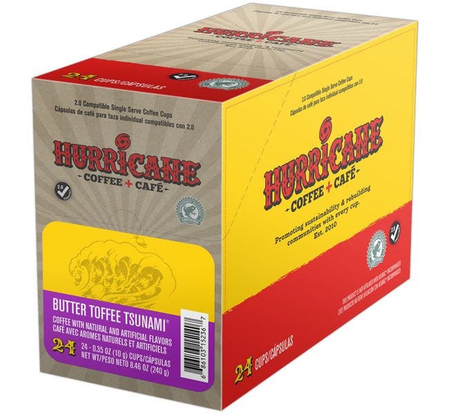Hurricane Coffee Butter Toffee Tsunami Medium Roast