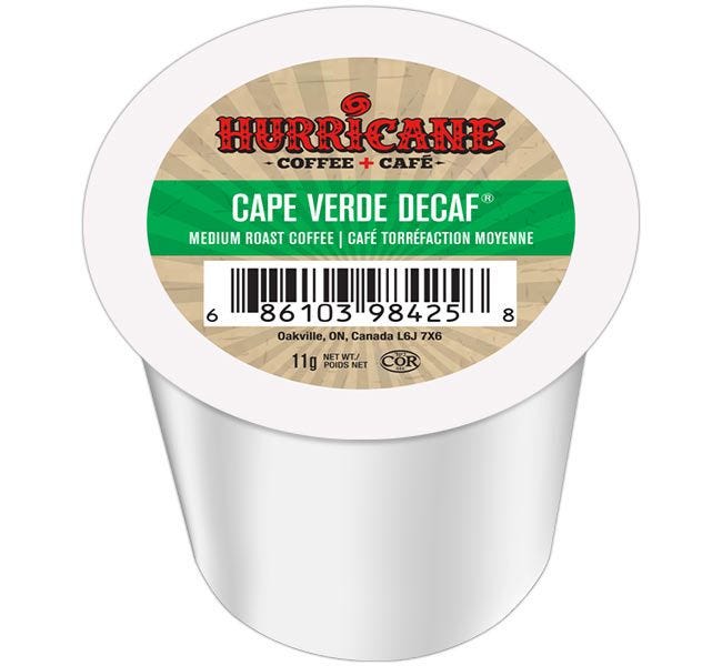 Hurricane Coffee Cape Verde Decaf Medium Roast