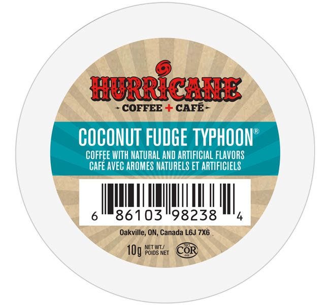 Hurricane Coffee Coconut Fudge Typhoon Medium Roast