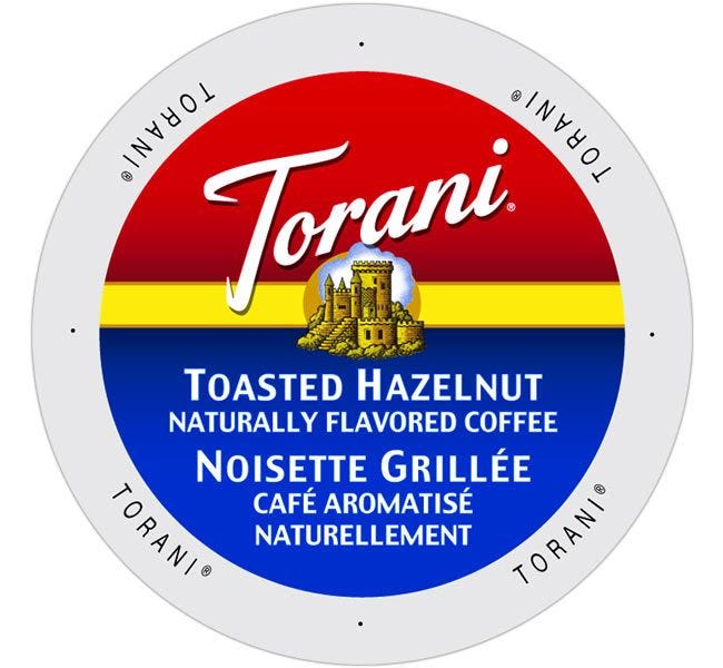 Torani Toasted Hazelnut Flavored Coffee 24ct