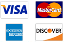 We accept all major credit cards